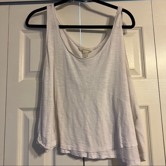 H&M Tops Hm Basics White Cropped Tank Top Poshmark